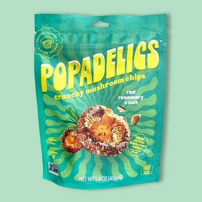 Rad Rosemary & Salt Crunchy Mushroom Chips 1.4 oz image