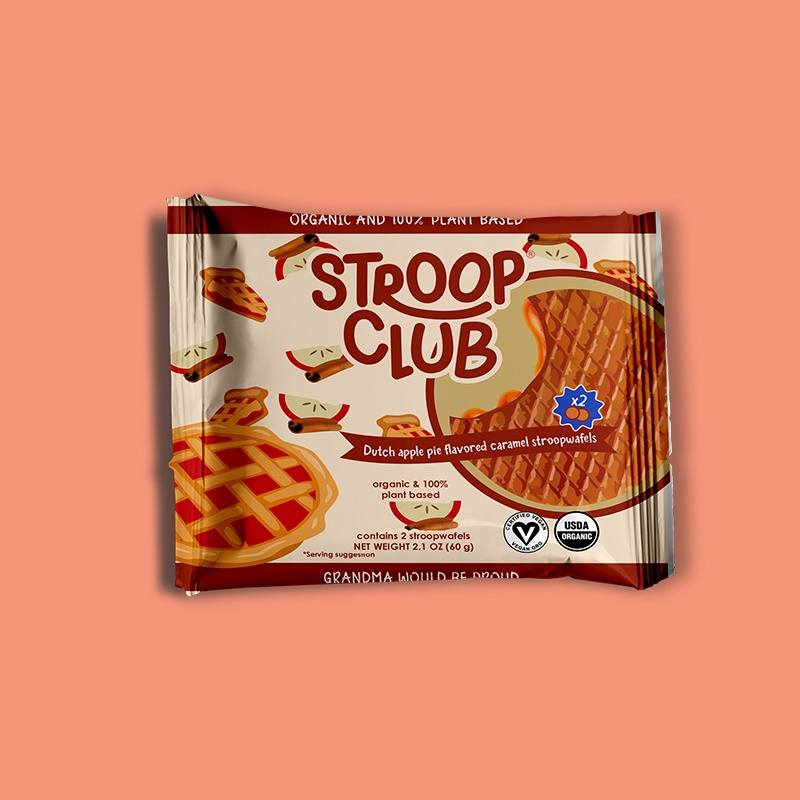 Apple Pie Caramel Plant-Based Stroopwafel 2-pack 2.1 oz image
