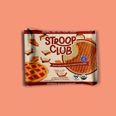 Apple Pie Caramel Plant-Based Stroopwafel 2-pack 2.1 oz image