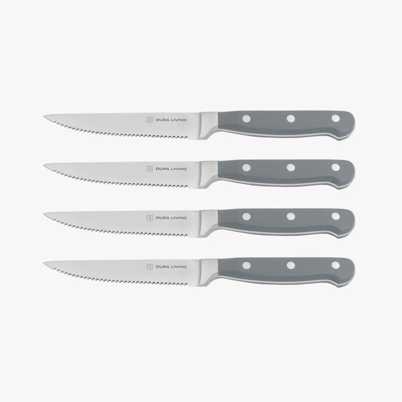 Superior Set of 4 Steak Knives - Gray image