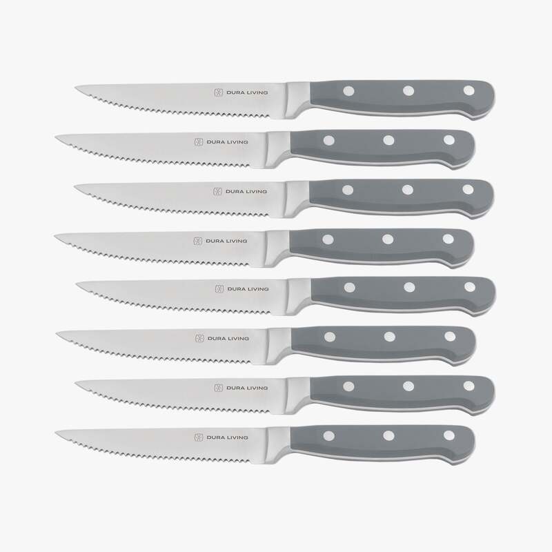 Superior Set of 8 Steak Knives - Gray image