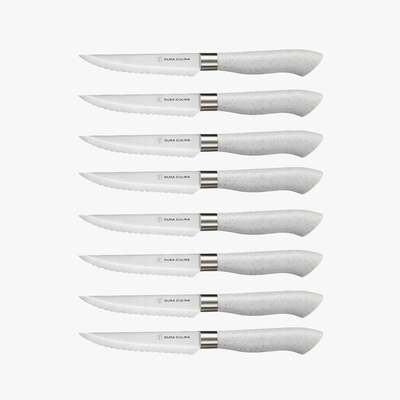 EcoCut 8 Piece Steak Knife Set, Grey