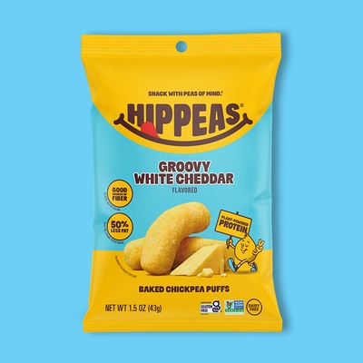 Groovy White Cheddar Chickpea Puffs 1.5 oz image