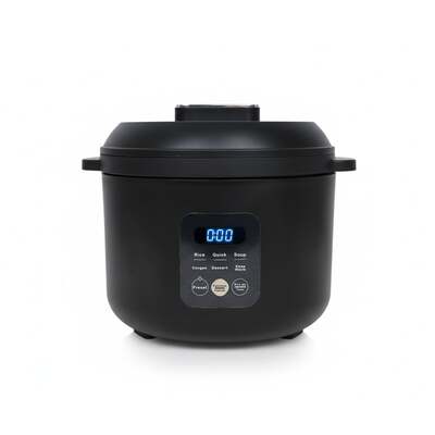QuickBite1™ Smart Ceramic Rice Cooker – 1.6L Multifunctional Microcomputer Cooker - Black