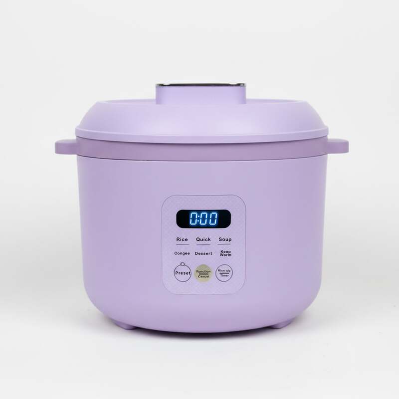 QuickBite1™ Smart Ceramic Rice Cooker – 1.6L Multifunctional Microcomputer Cooker - Lavender image