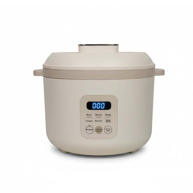 QuickBite1™ Smart Ceramic Rice Cooker – 1.6L Multifunctional Microcomputer Cooker - White image