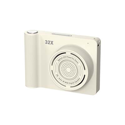 Camera-Style Mini Portable Wireless Speaker – Compact Retro Design White