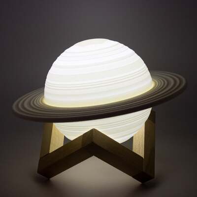 Saturn Night Lamp with Night Light Stand and Remote Control image