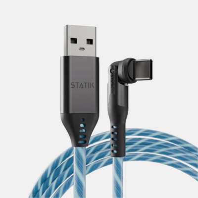 PowerPivot™ GloBright | USB-A to USB-C or Lightning | Data & Charge - USB-C / 3.3ft (1m) image