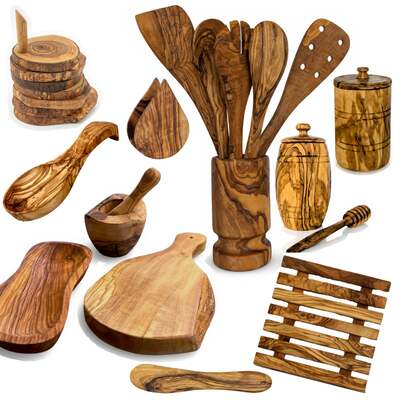 Mediterranean Olive Wood Ultimate Kitchen Collection image