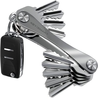 KeySmart® Original | Compact Key Organizer | Holds Up To 8 Keys Titanium
