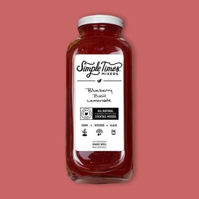 Blueberry Basil Lemonade Cocktail Mixer 8 fl oz image