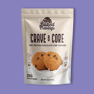 Protein Chocolate Chip Mini Crisp Cookie Bag 5 oz image