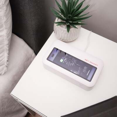 CleanTray Charge | Quickly Kills 99.99% of Germs | Built-in Wireless Charger