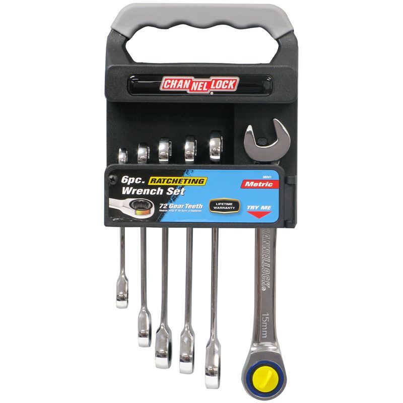 6 - Piece ChannelLock Metric Ratcheting Wrench Set image