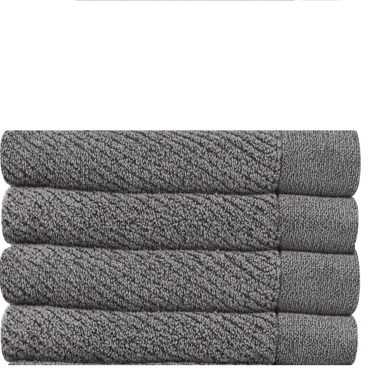 Tailored 4Pcs Set Hand Towel - (Grey) image