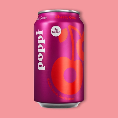 Cherry Cola Prebiotic Soda 12 fl oz image