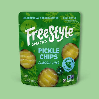Classic Dill Pickle Chips 3.5 oz image