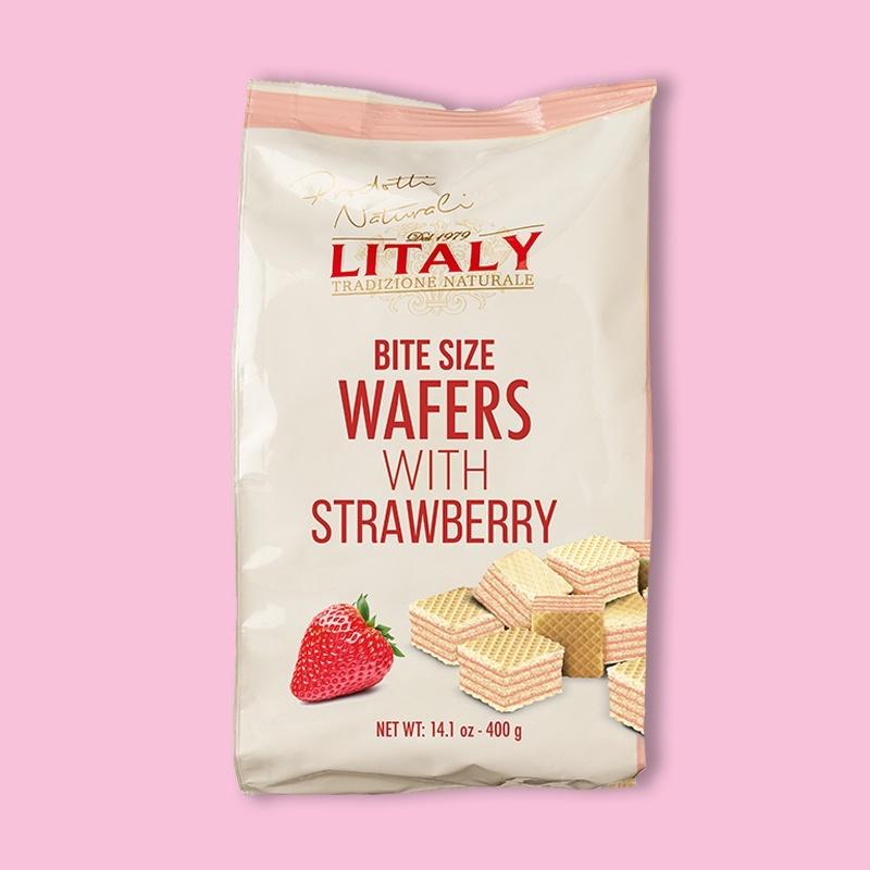 Strawberry Bite Size Wafers 14.1 oz image
