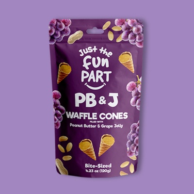 Peanut Butter & Grape Jelly Cones 4.23 oz image