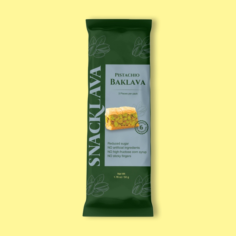 Baklava Pistachio Snacklava® 1.76 oz image