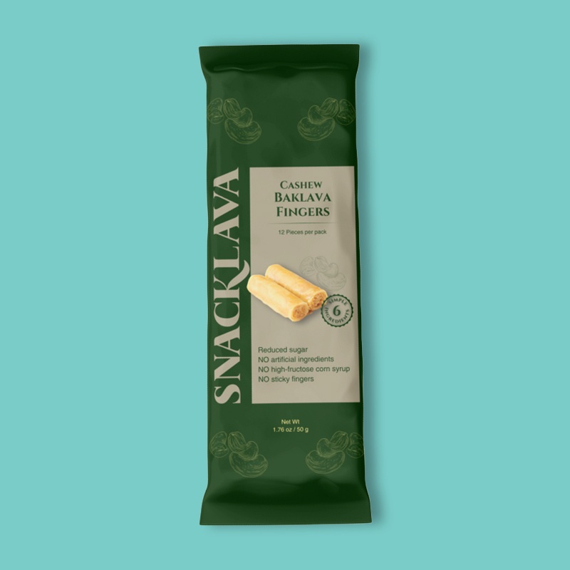 Baklava Fingers Cashew Snacklava® 1.76 oz image