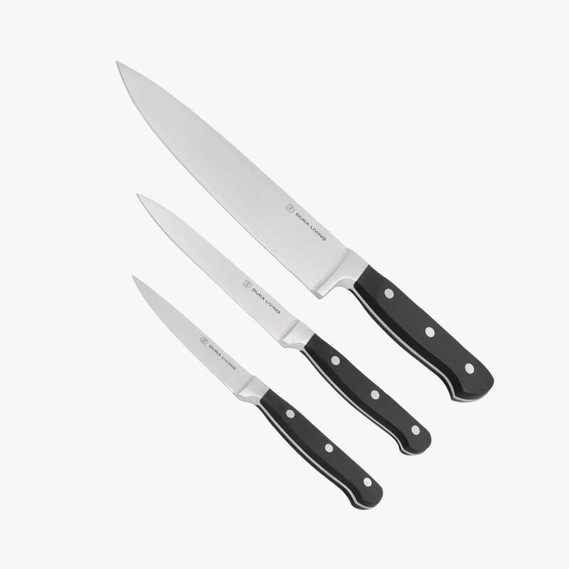 Superior 3-Piece Kitchen Knife Set- Black image
