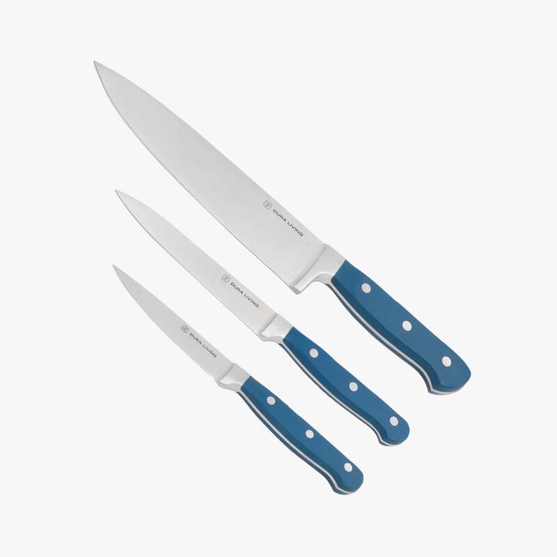 Superior 3-Piece Kitchen Knife Set- Royal Blue image