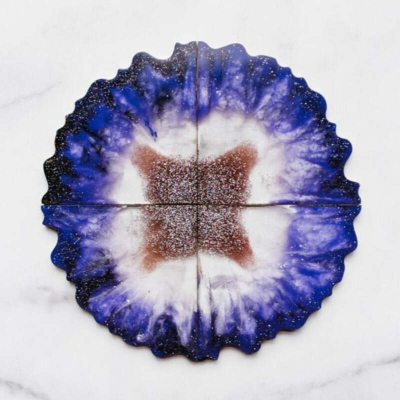Agate Resin Coasters Kit image