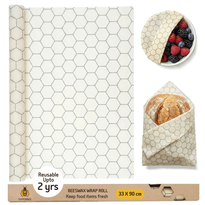 Beeswax Wrap Roll - Hexagonia 35" x 13" image