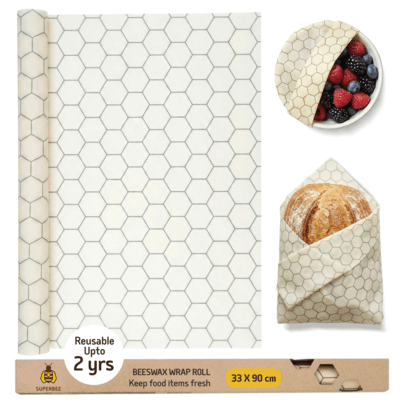 Beeswax Wrap Roll - Hexagonia 35" x 13" image