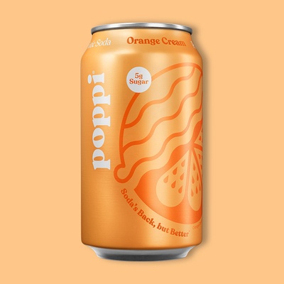 Orange Cream Prebiotic Soda 12 fl oz image