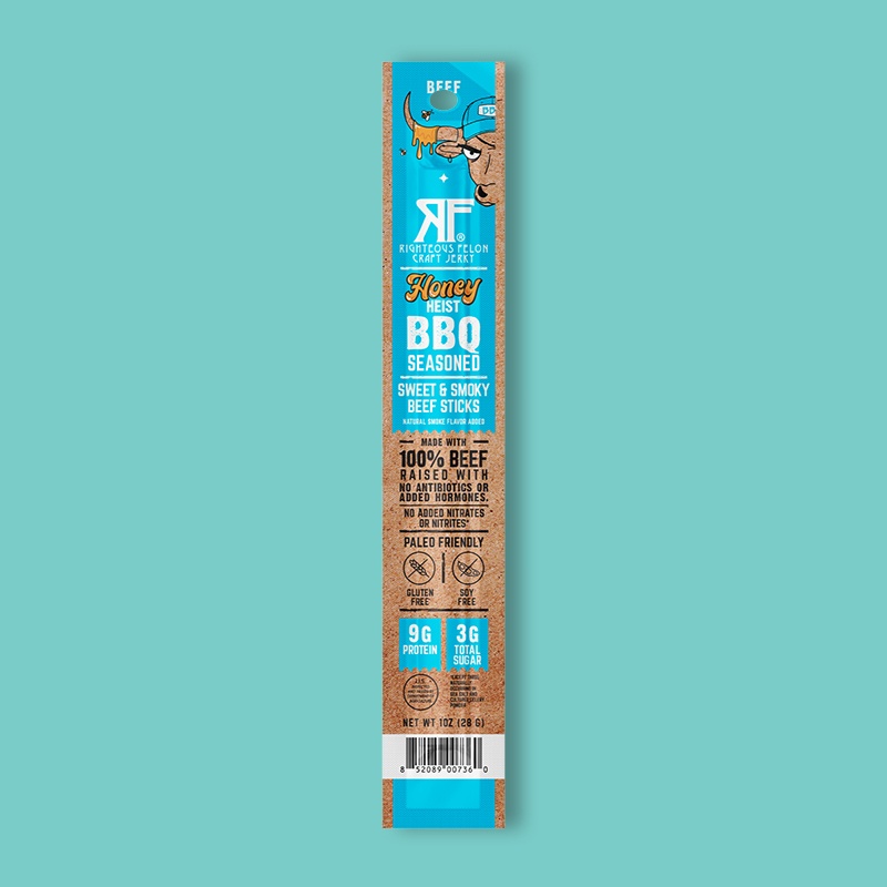 Honey Heist BBQ Beef Stick 1 oz image