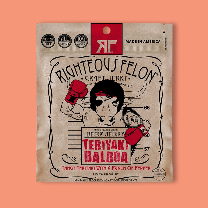 Teriyaki Balboa Beef Jerky 1 oz image