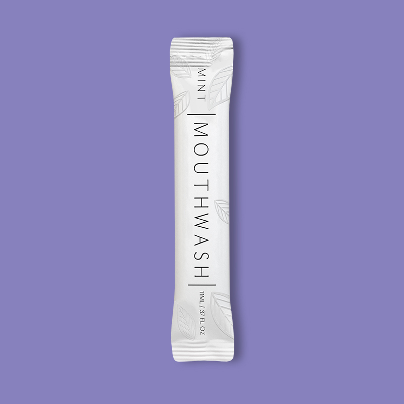 Portable Mouthwash Luxury White Single Unit .37 fl oz image