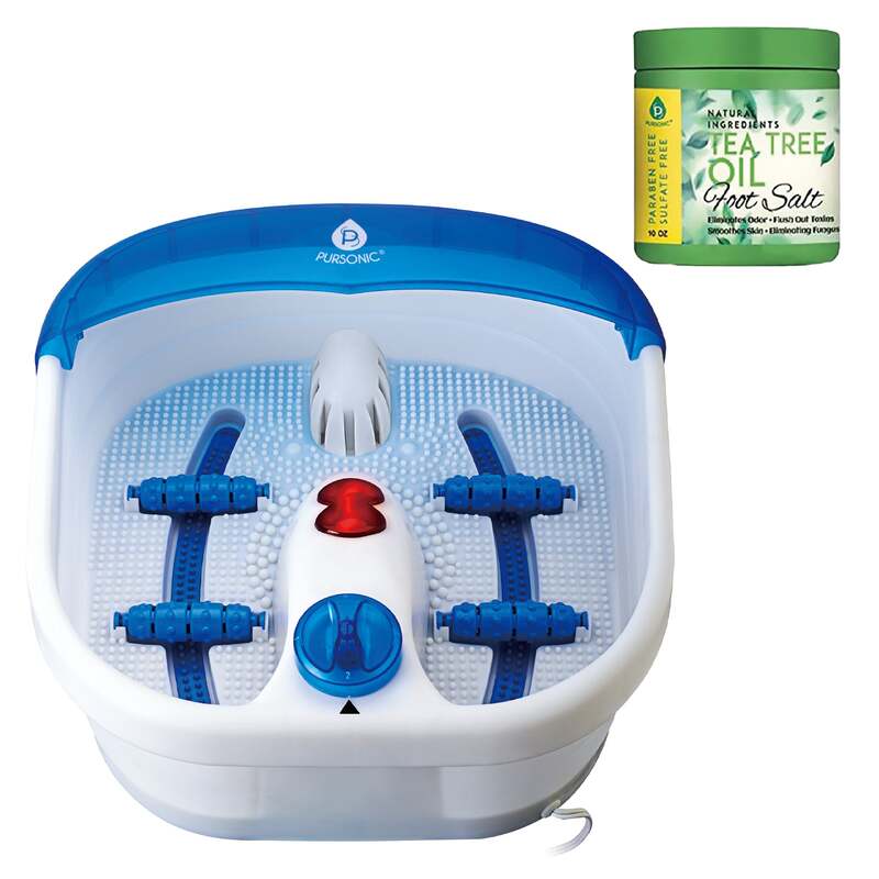Foot Spa Massager with Tea Tree Oil Foot Salt Scrub (Heating Function) image