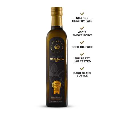 Macadamia Oil Extra Virgin Cold Pressed 16.9 oz