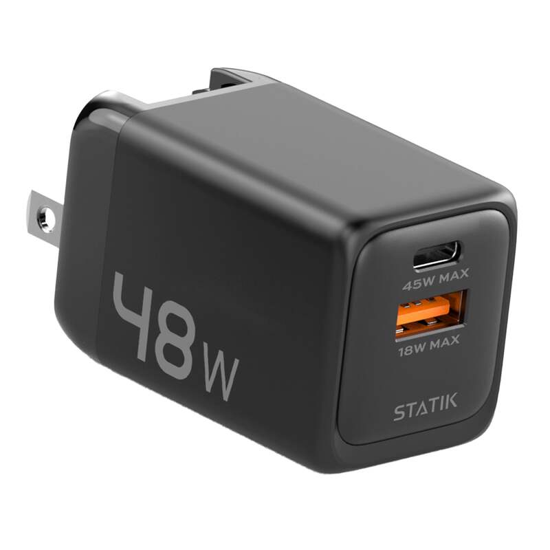 48W GaN BlitzCharge™ | Dual Power Adapter | 2 Ports Wall Charger | Universal & Compact image