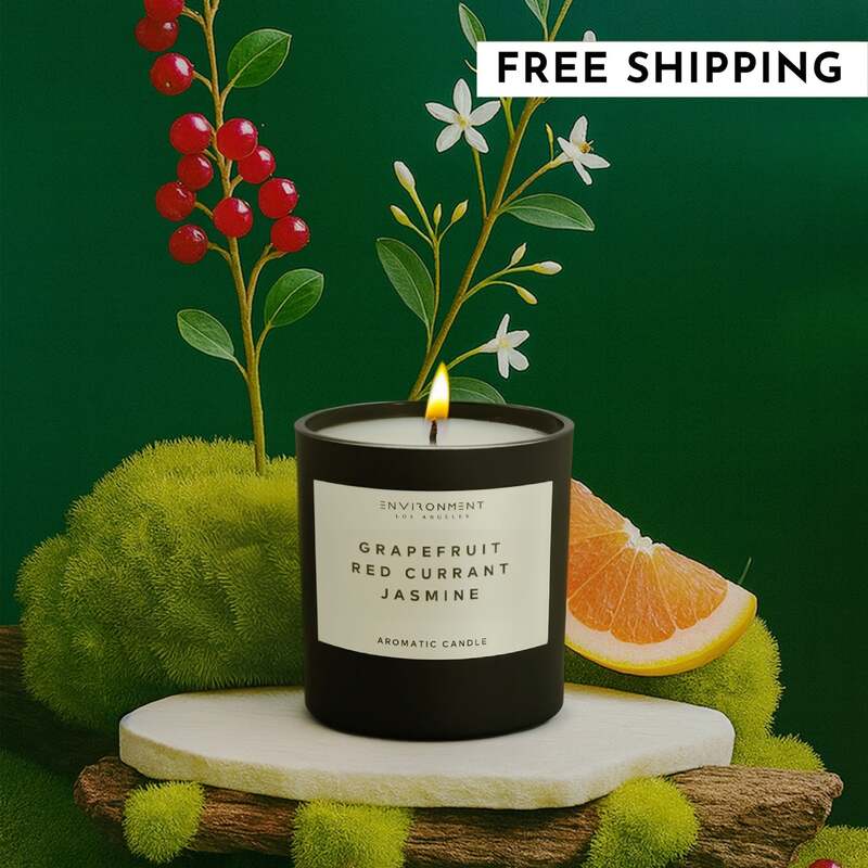 8oz Grapefruit | Red Currant | Jasmine Candle with Lid and Box (Inspired by Marriott Hotel®) image