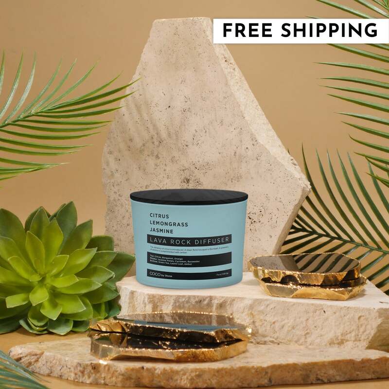 Lava Rock Diffuser (Citrus | Lemongrass | Jasmine) image