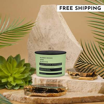 Lava Rock Diffuser (Blonde Woods | Rose | Black Fig)