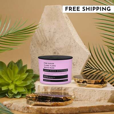 Lava Rock Diffuser (Pink Sugar | Ylang Ylang | White Musk)