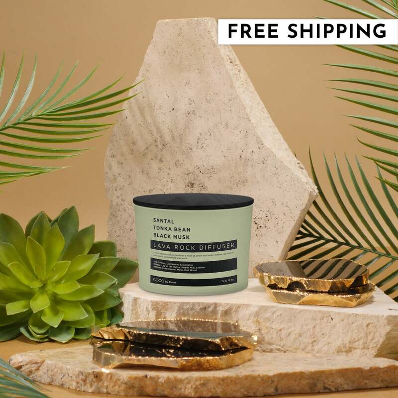 Lava Rock Diffuser (Santal | Tonka Bean | Black Musk) image