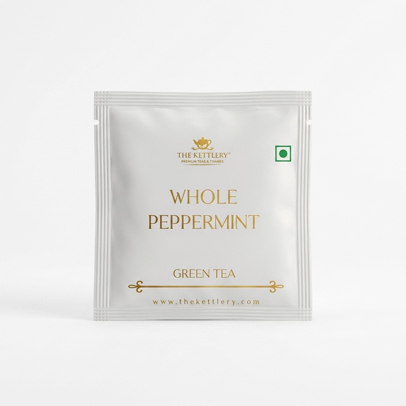 Whole Peppermint Green Pyramid Tea Bags 0.05 oz image