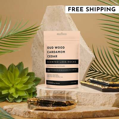 Scented Lava Rocks (Oud Wood | Cardamom | Cedar)