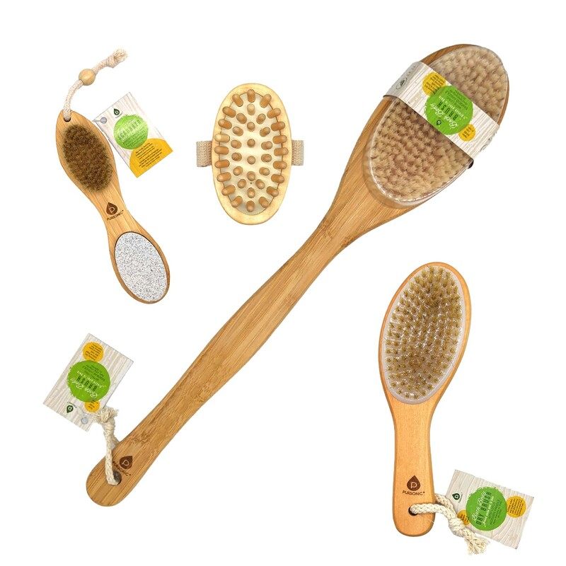 Pursonic Deep Exfoliation and Massage Brush Set image