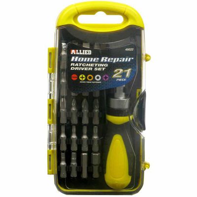 Home Repair Ratcheting Driver Set - (21 Piecs)