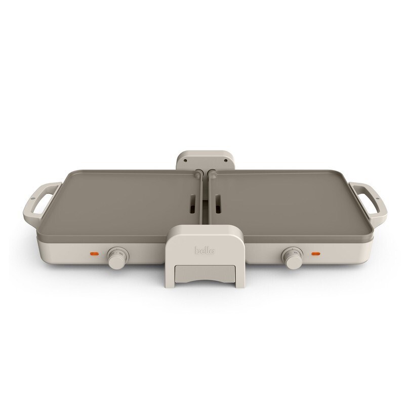 10x20 Inch Ceramic Fold-n-Store Dual Temp Griddle - (Oatmilk) image