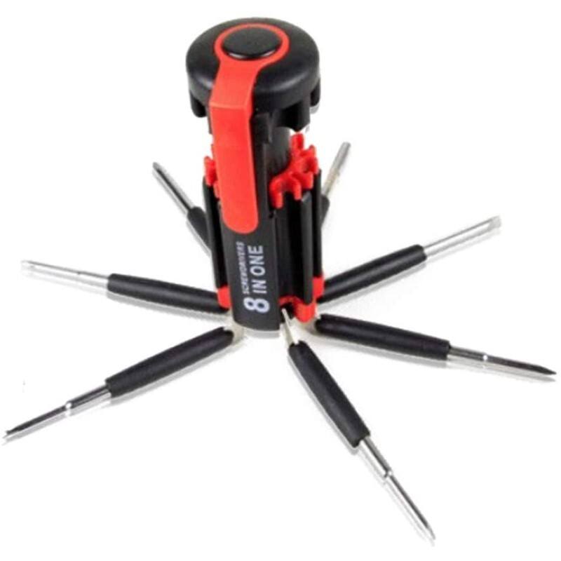 8 in 1 Multifunction Screwdriver with LED Flashlight image