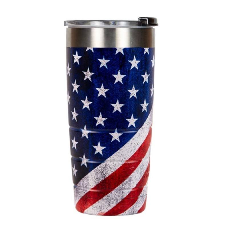 22 oz Tumbler American Flag image
